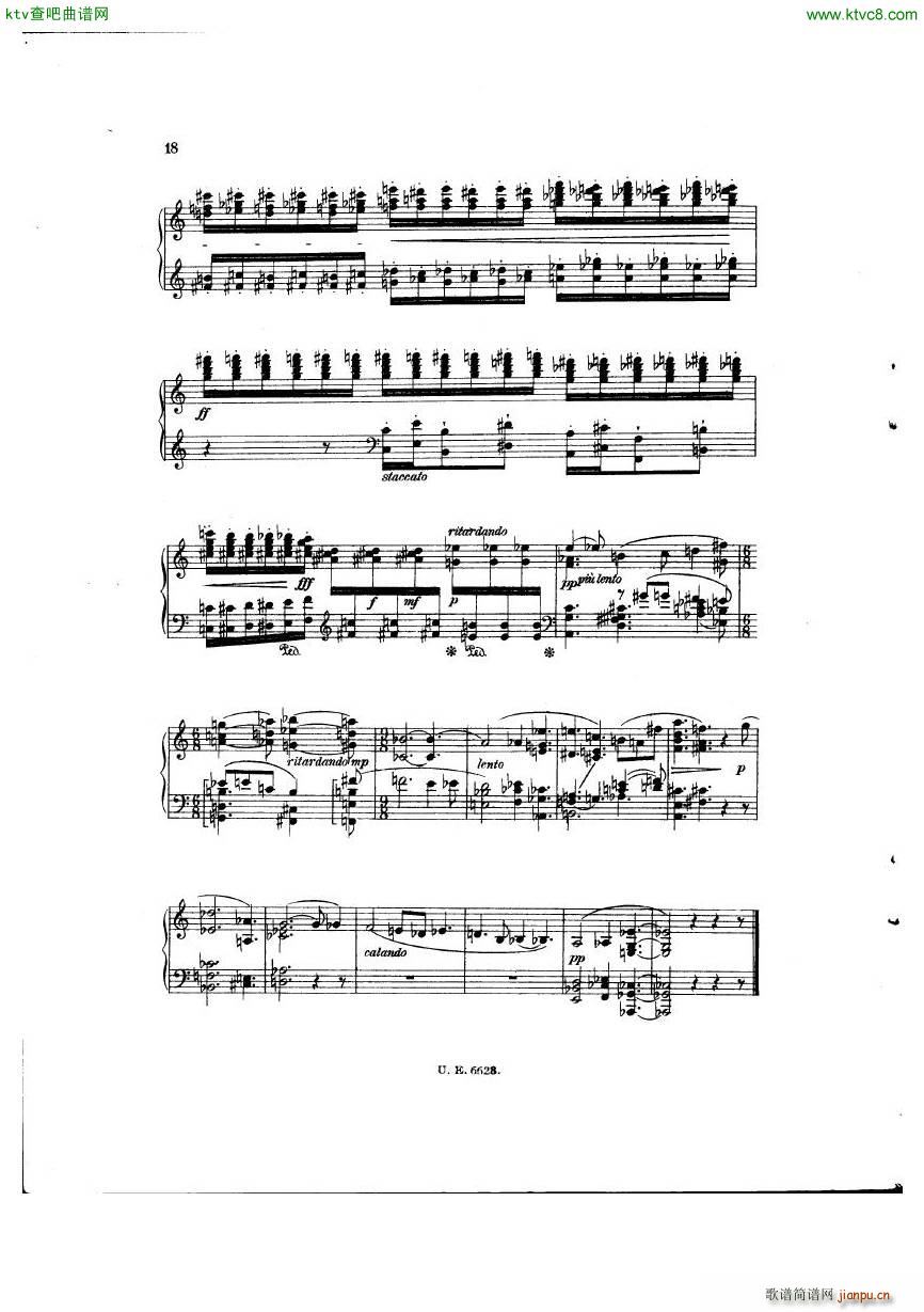 van Dieren 6 skizzen(钢琴谱)16