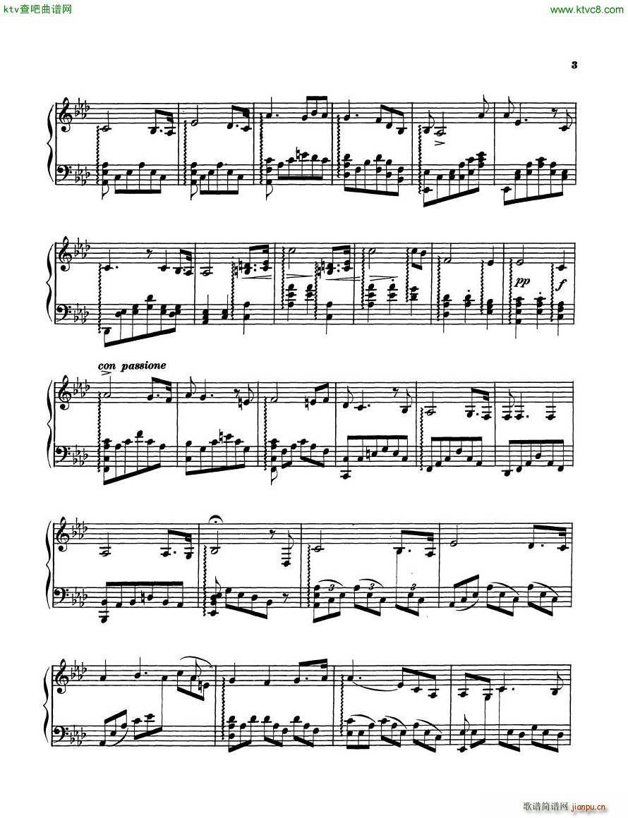 Dickinson Kathleen Mavourneen(钢琴谱)3