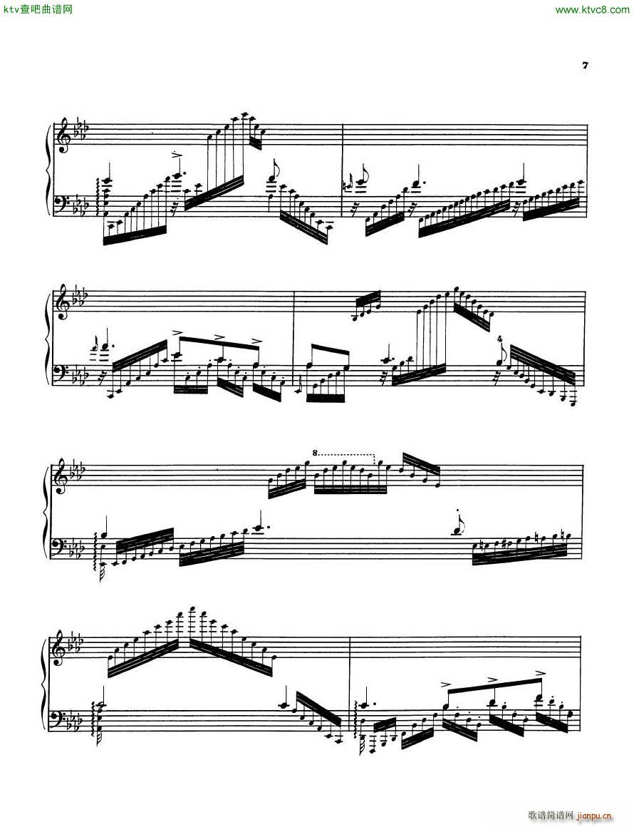 Dickinson Kathleen Mavourneen(钢琴谱)7