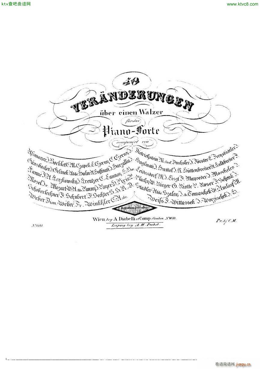 Diabelli Variationen(钢琴谱)8
