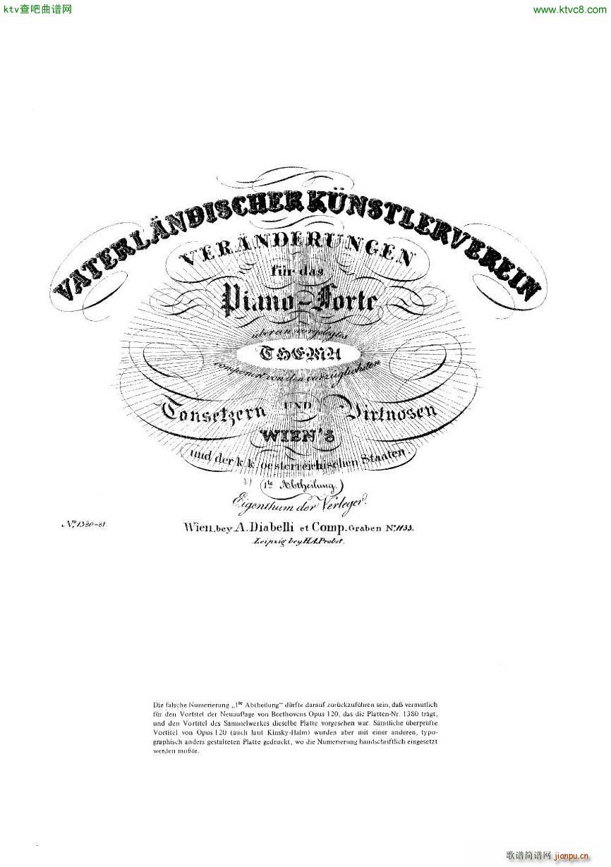 Diabelli Variationen(钢琴谱)6