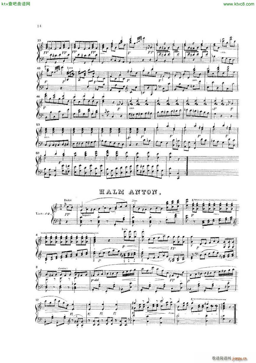 Diabelli Variationen(钢琴谱)20