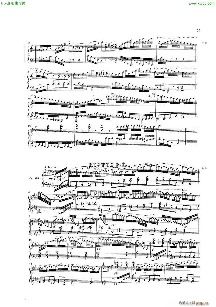 Diabelli Variationen(钢琴谱)33