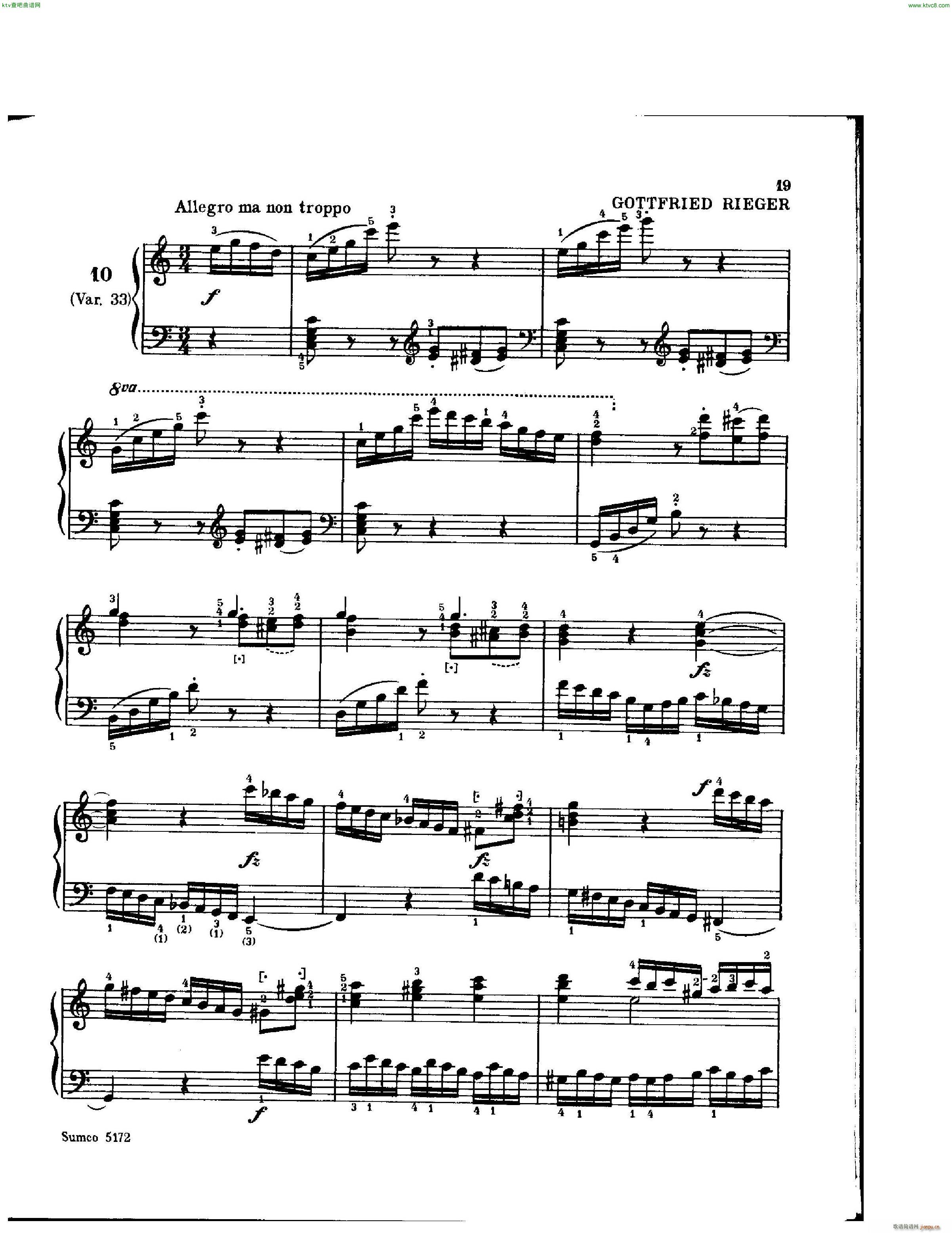 diabelli various variations not beethoven no cover(钢琴谱)15