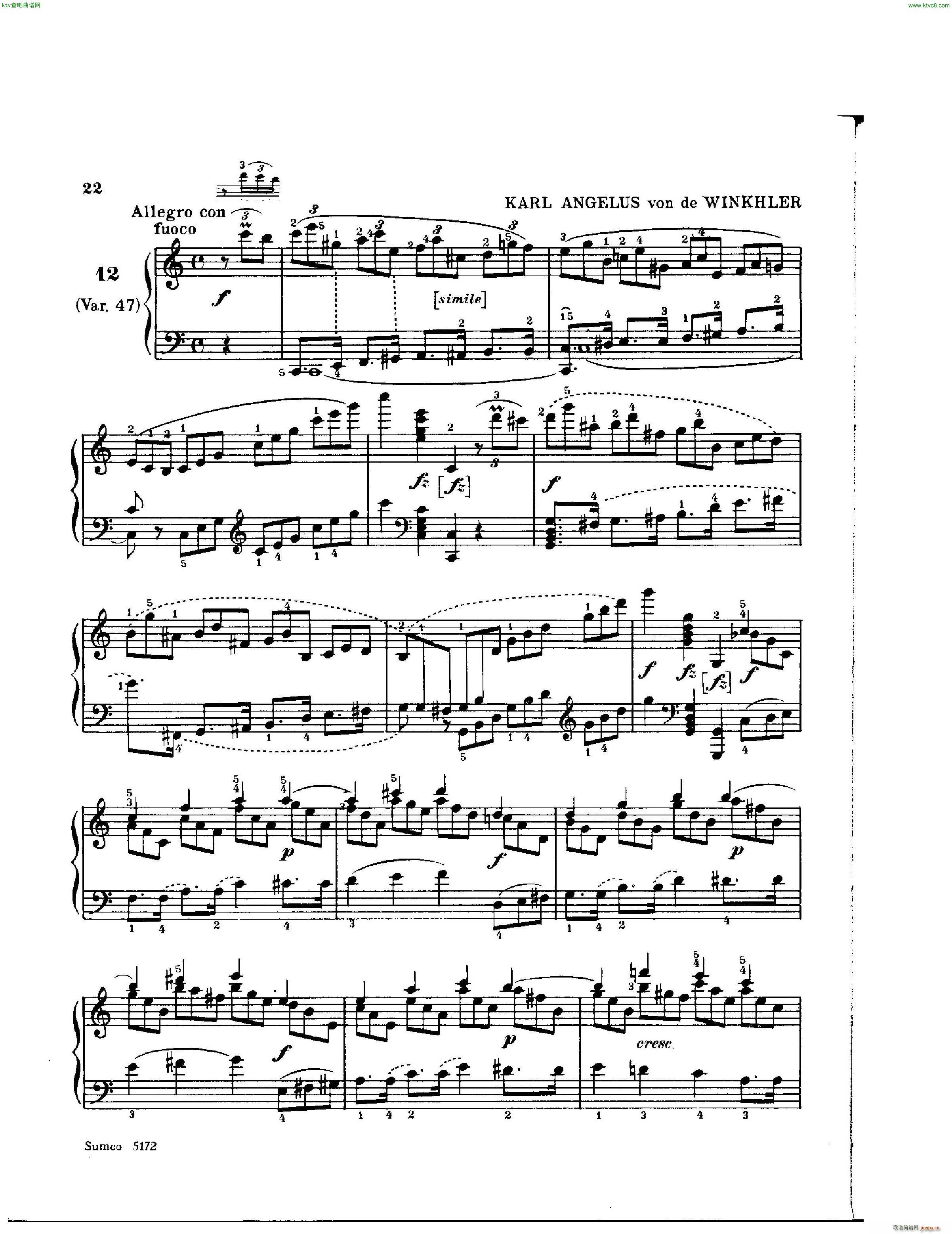 diabelli various variations not beethoven no cover(钢琴谱)18