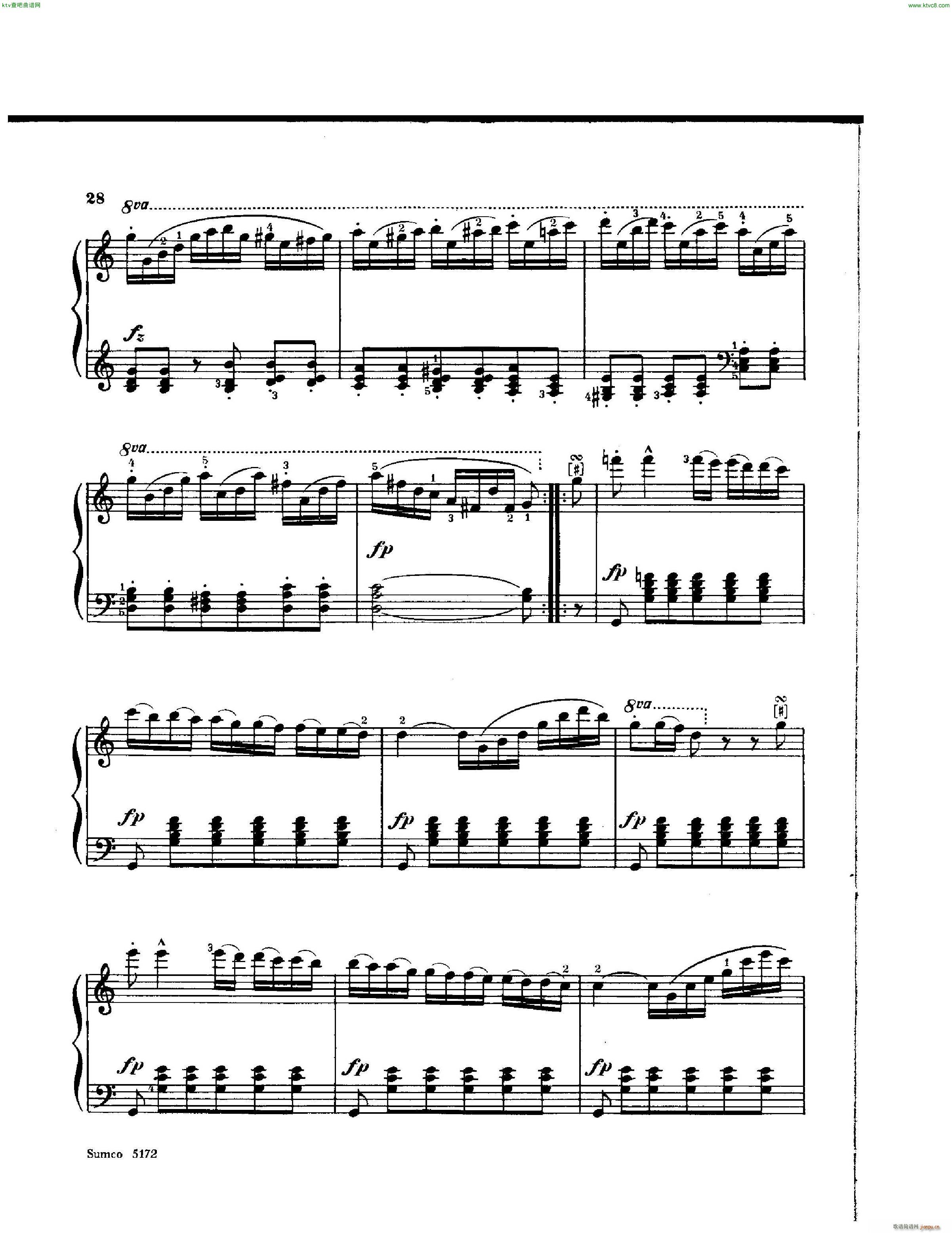 diabelli various variations not beethoven no cover(钢琴谱)24