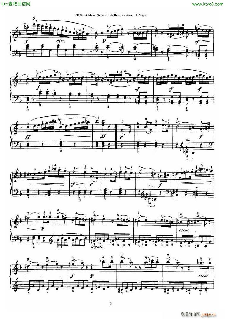 Diabelli Sonatinas Op 151 No 1 4 23P(钢琴谱)13