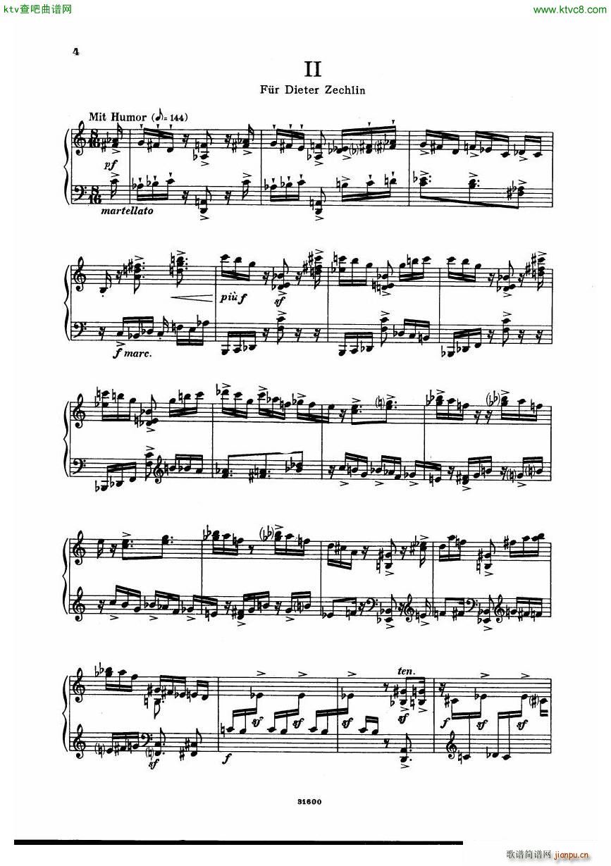 Dessau Drei Intermezzi(钢琴谱)3