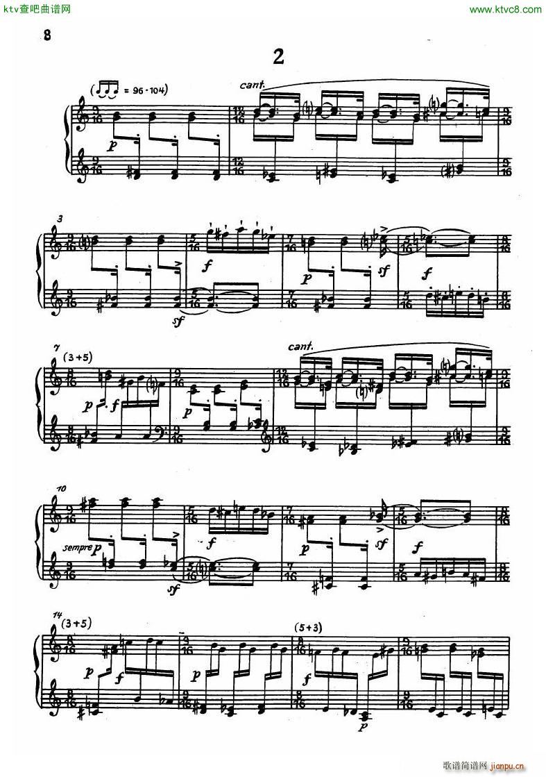 Dessau Sonatina 1955(钢琴谱)6