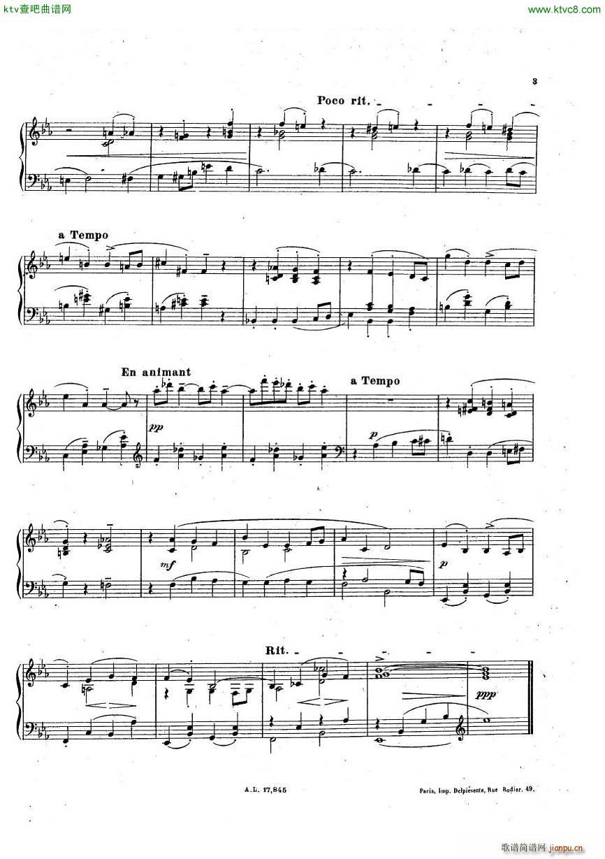 Delvincourt Heures juveniles No5 missing(钢琴谱)8