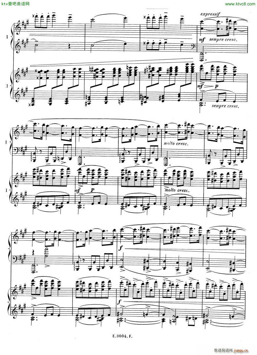 Debussy Ravel 3 Nocturnes 2pno(钢琴谱)15