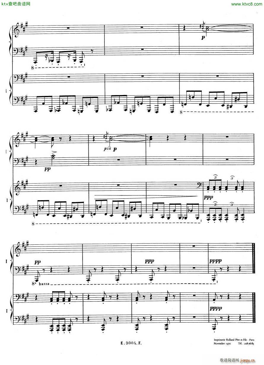 Debussy Ravel 3 Nocturnes 2pno(钢琴谱)31