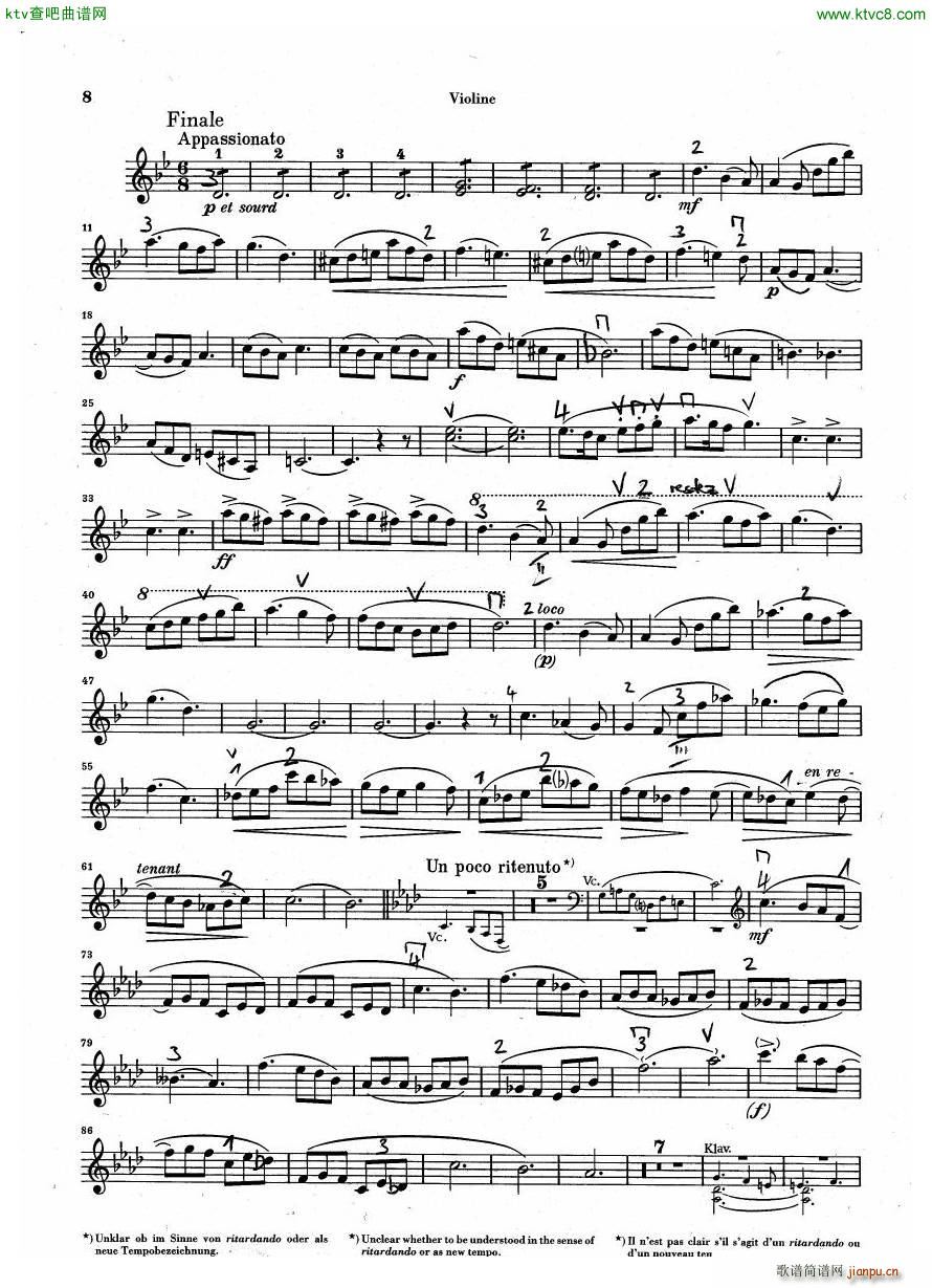 Debussy Piano Trio in G parts(钢琴谱)7