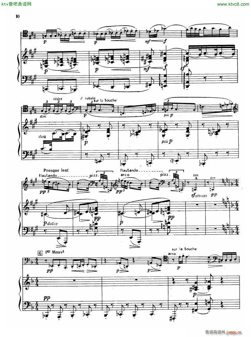 Debussy Sonata for Cello and Piano(钢琴谱)9