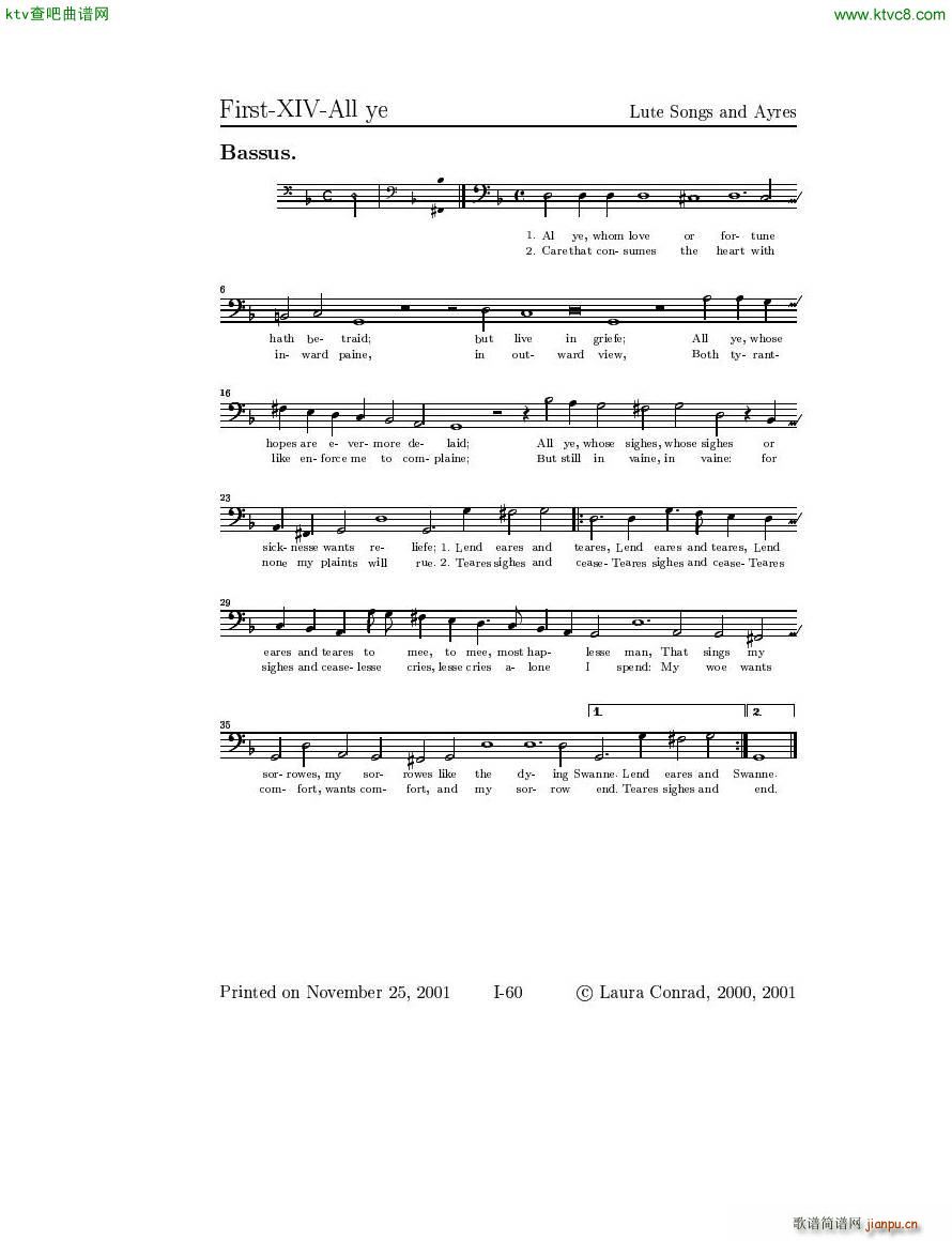 Dowland Lute Music 二(钢琴谱)16