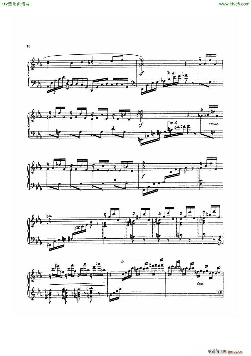 Dohnanyi 17 2 5 Humoresken Toccata(钢琴谱)8