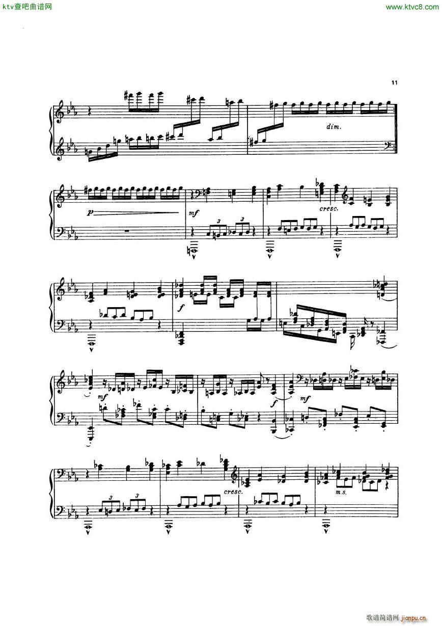 Dohnanyi 17 2 5 Humoresken Toccata(钢琴谱)3