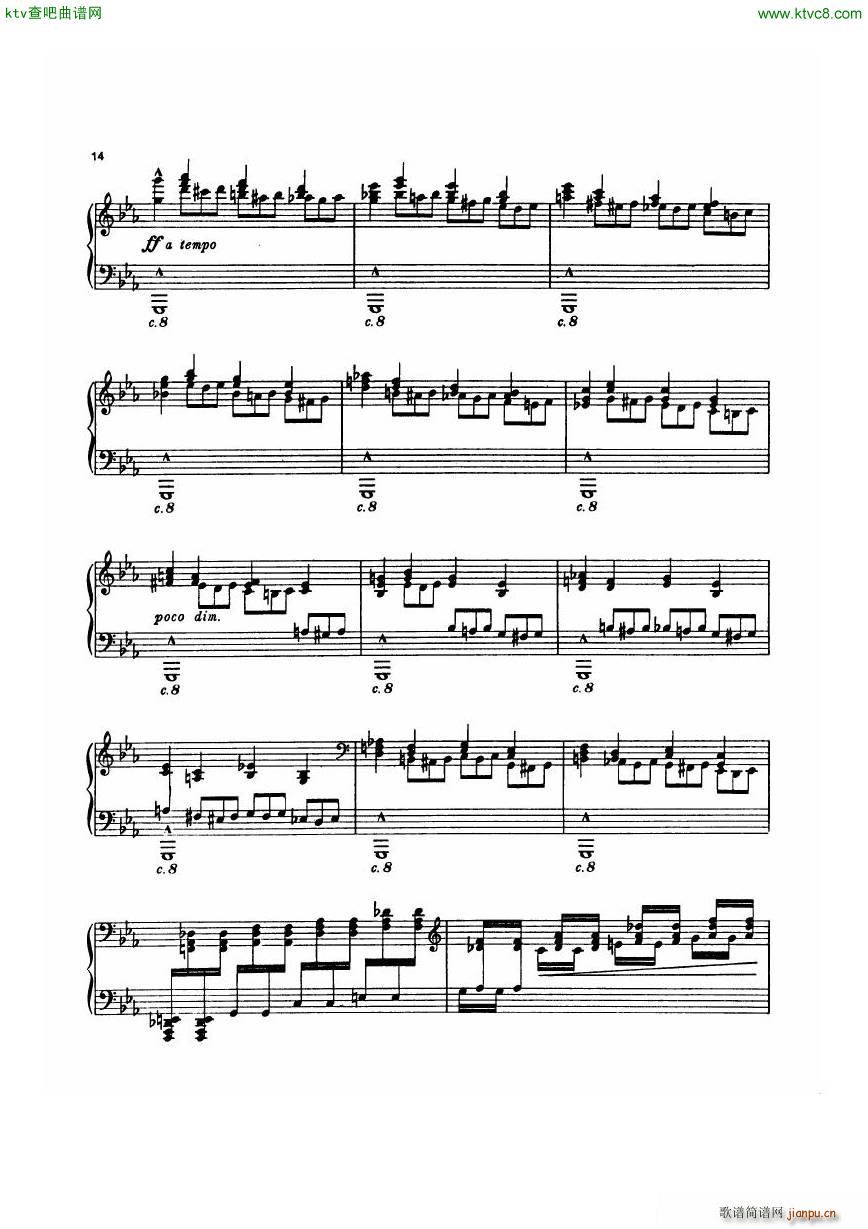 Dohnanyi 17 2 5 Humoresken Toccata(钢琴谱)6