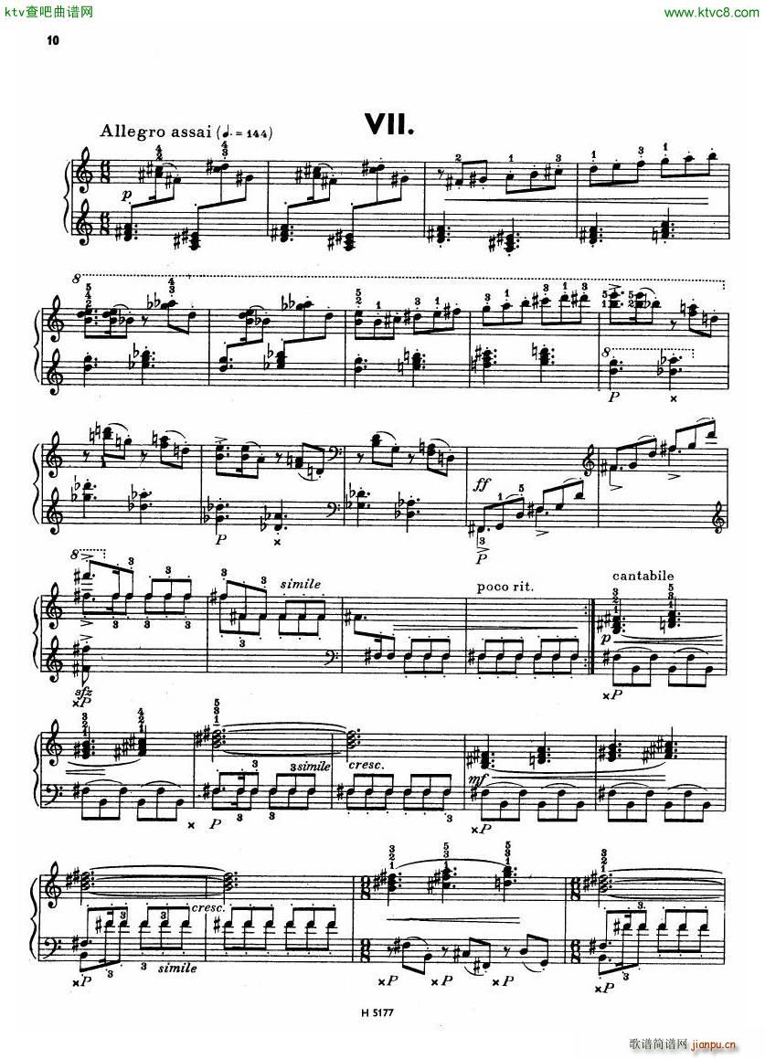 Dlouhy 7 bagatelles(钢琴谱)8