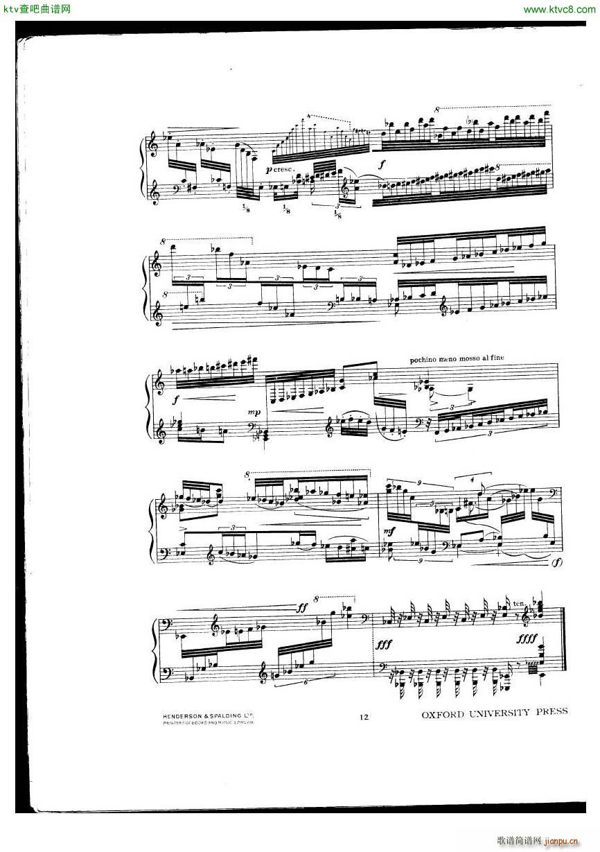 van Dieren Theme Variations(钢琴谱)12