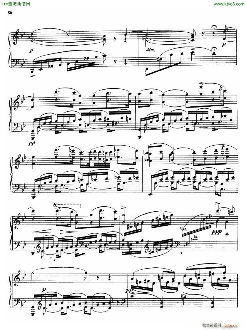 Arensky op 36 no 16 Elegie(钢琴谱)3