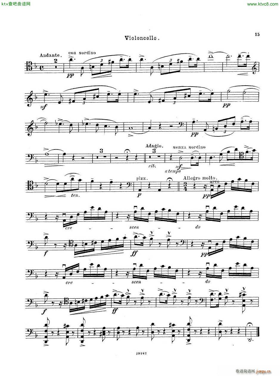 Arensky op 32 Piano Trio No 1 in D minor 1894 二(钢琴谱)47