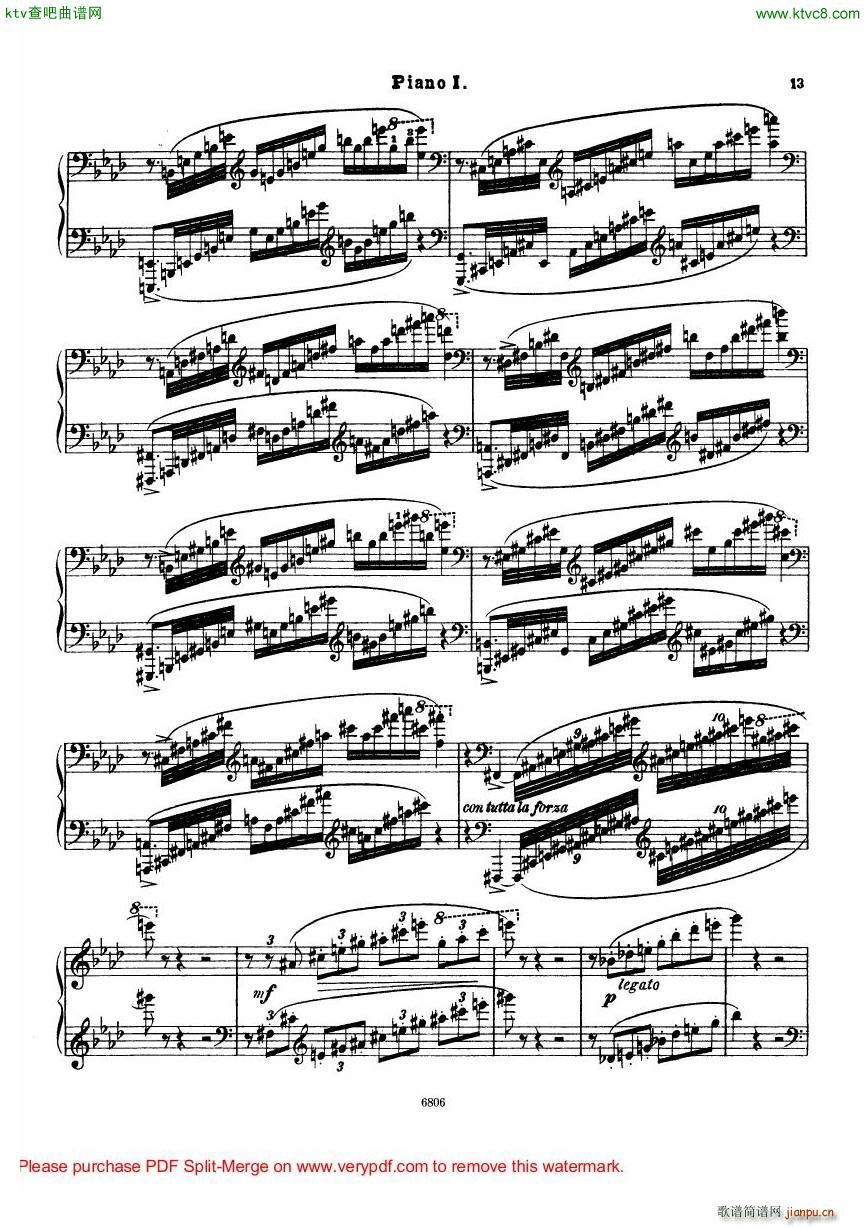 Arensky op 23 Suite No 2 Silhouettes(钢琴谱)14