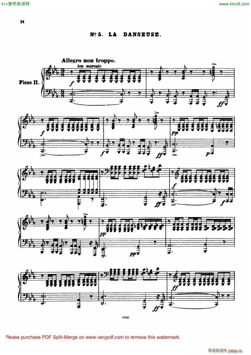 Arensky op 23 Suite No 2 Silhouettes(钢琴谱)35