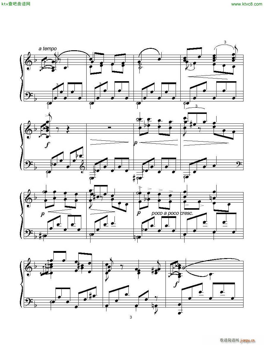 Antipov op 5 no 1 Romance in F(钢琴谱)3