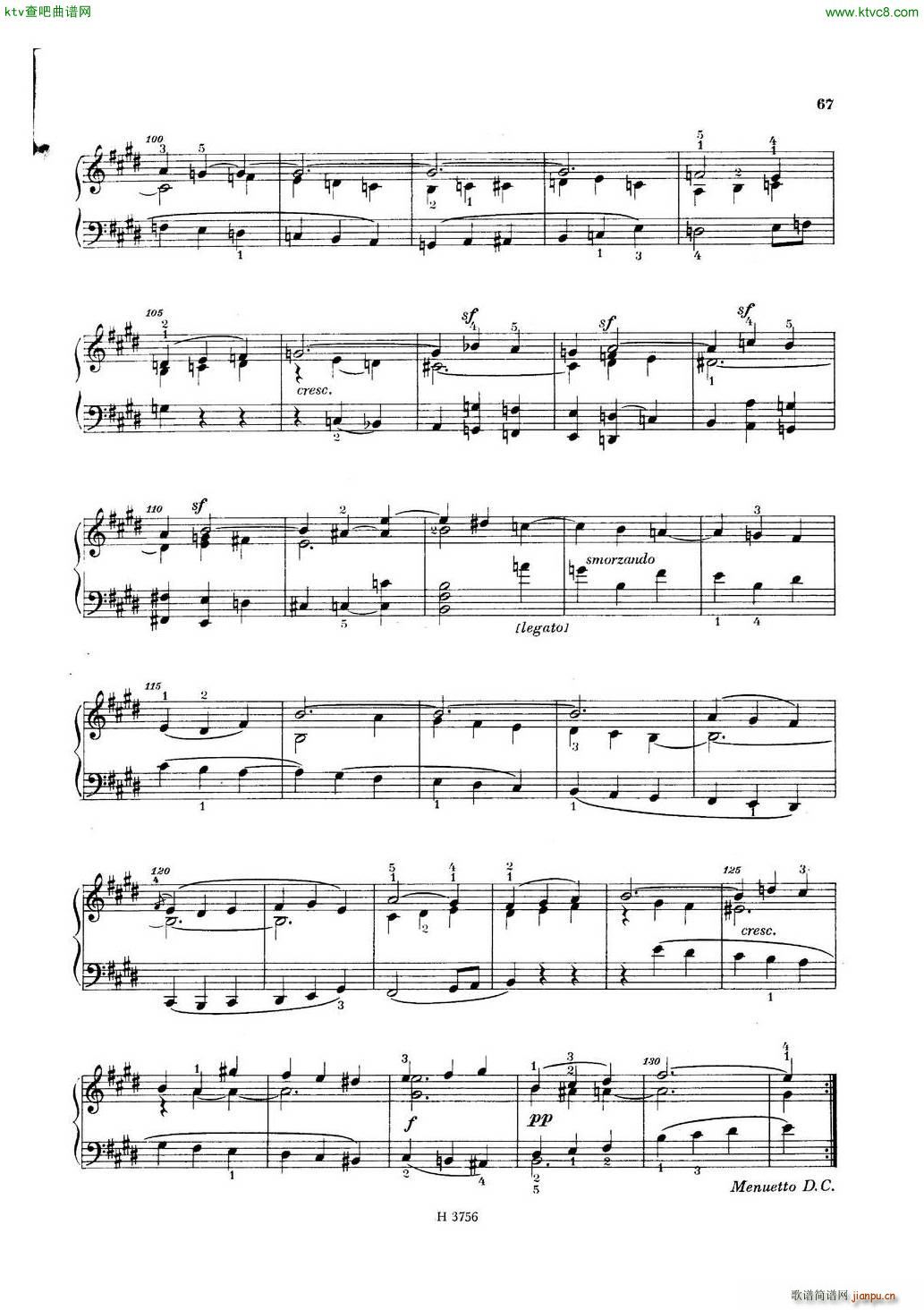 Dussek Sonate No26 op70 Retour a Paris(钢琴谱)27