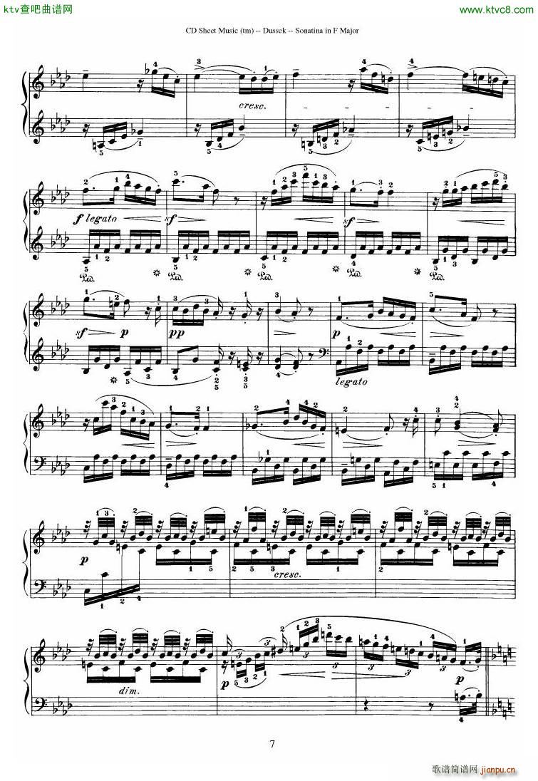 Dussek Sonatina in G Major(钢琴谱)18