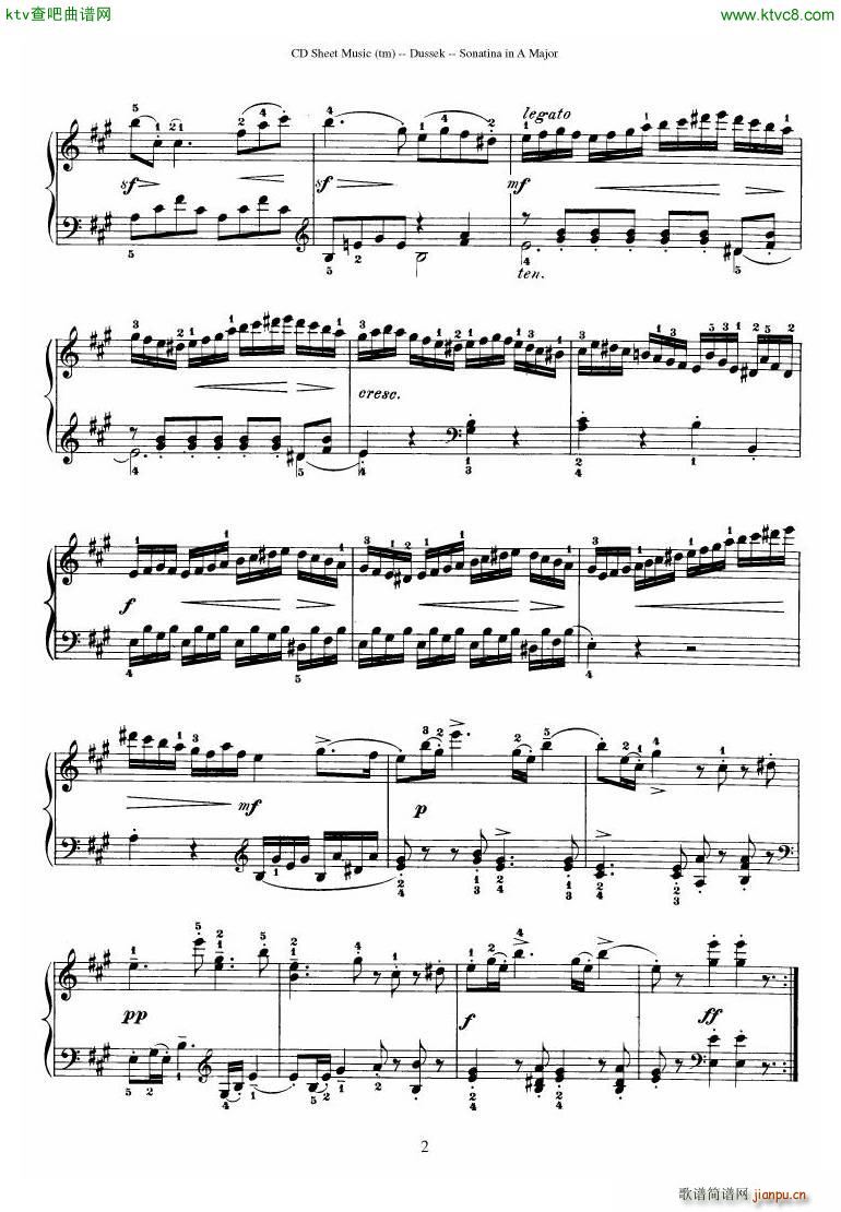 Dussek Sonatina in G Major(钢琴谱)21