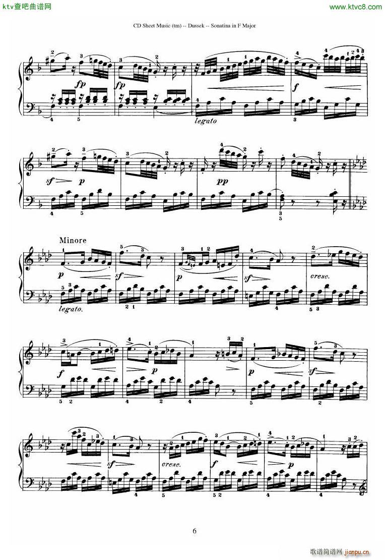 Dussek Sonatina in G Major(钢琴谱)17