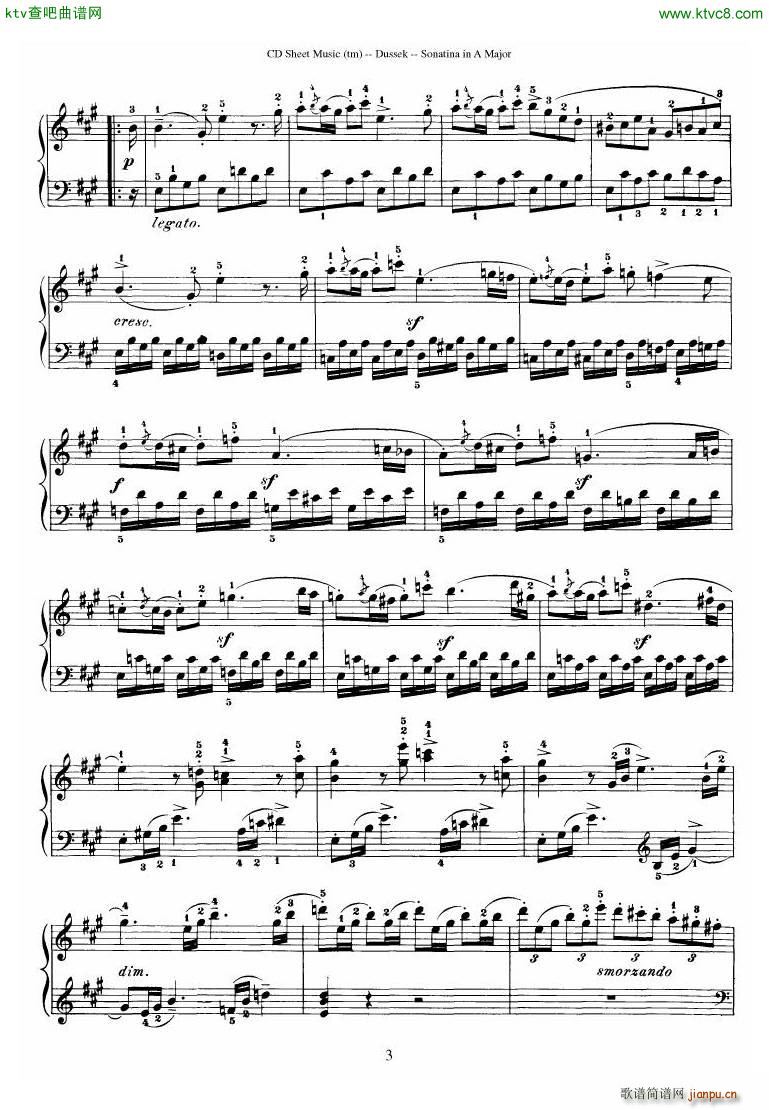 Dussek Sonatina in G Major(钢琴谱)22