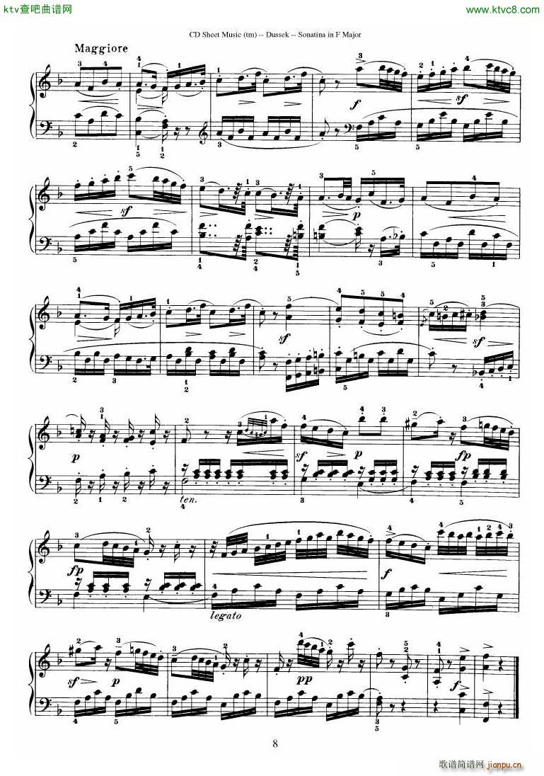 Dussek Sonatina in G Major(钢琴谱)19