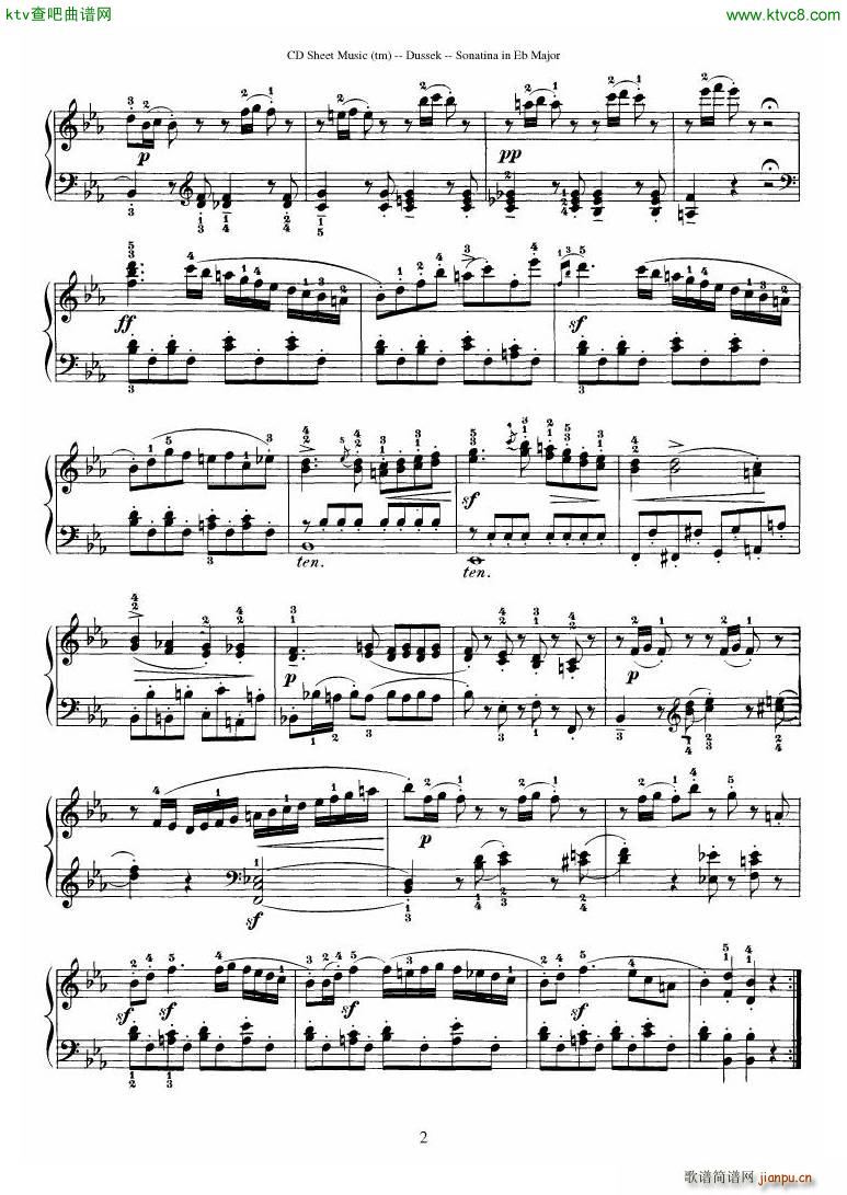 Dussek Sonatina in G Major(钢琴谱)31