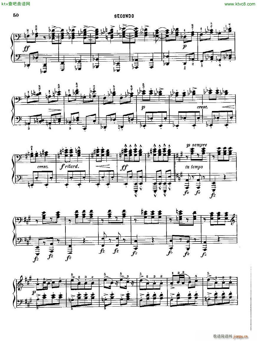 Dvorak op 1 46 2(钢琴谱)5