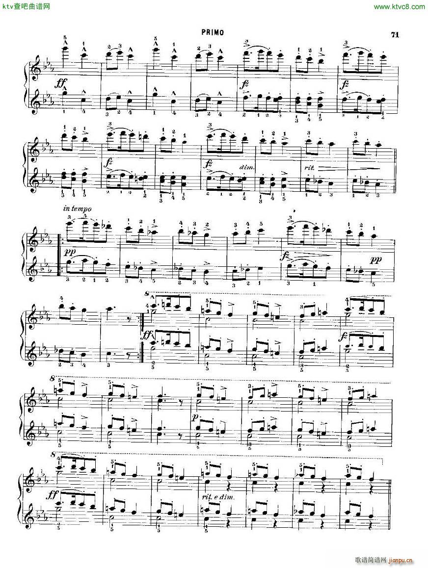 Dvorak op 1 46 2(钢琴谱)26