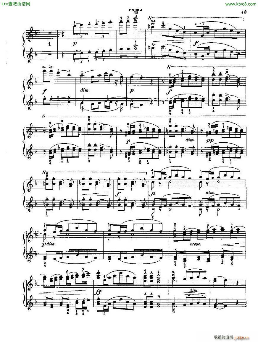 Dvorak op 1 46 1(钢琴谱)12