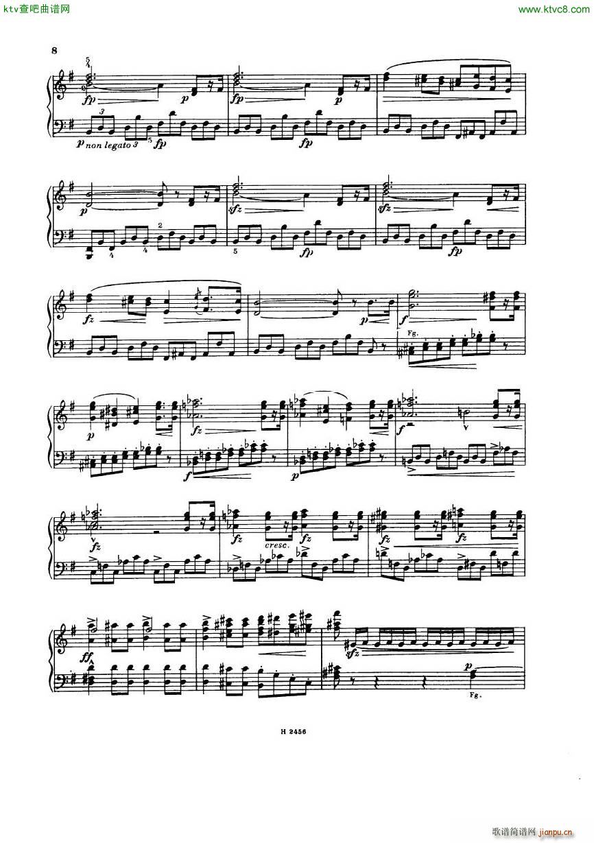 Dvorak 088 Sinfonie nr8 2hd(钢琴谱)5
