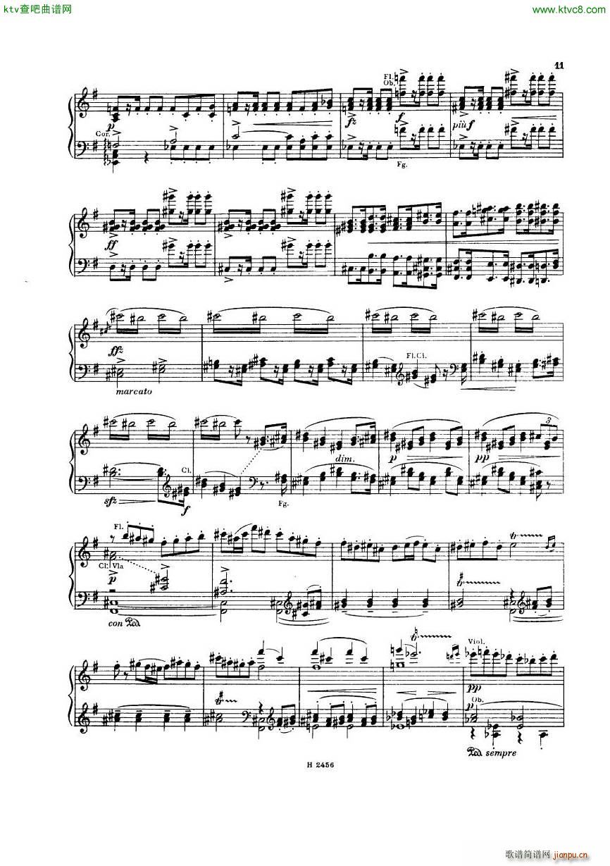 Dvorak 088 Sinfonie nr8 2hd(钢琴谱)8