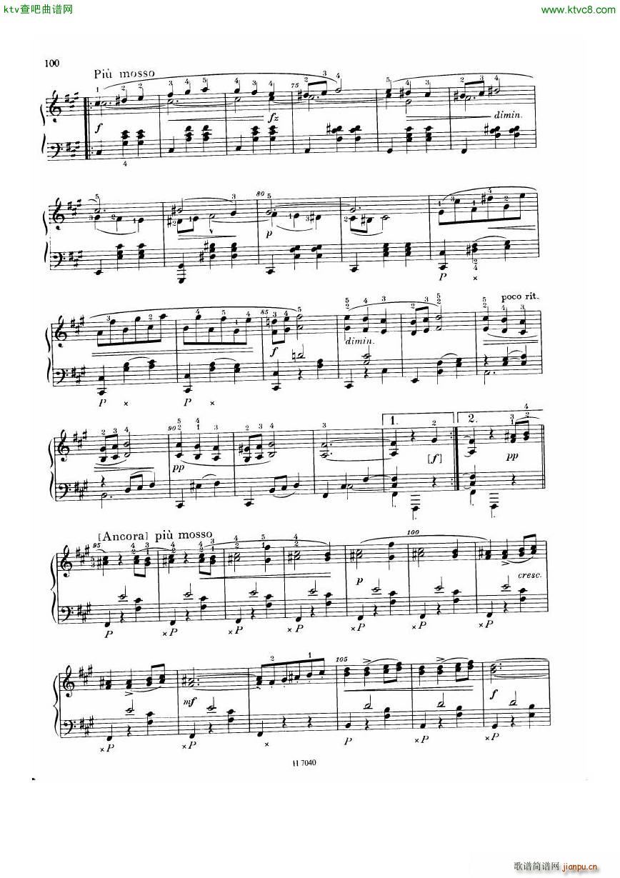 Dvorak Walzer op 54(钢琴谱)3