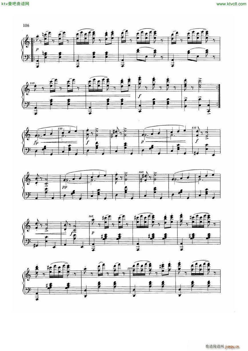 Dvorak Walzer op 54(钢琴谱)9