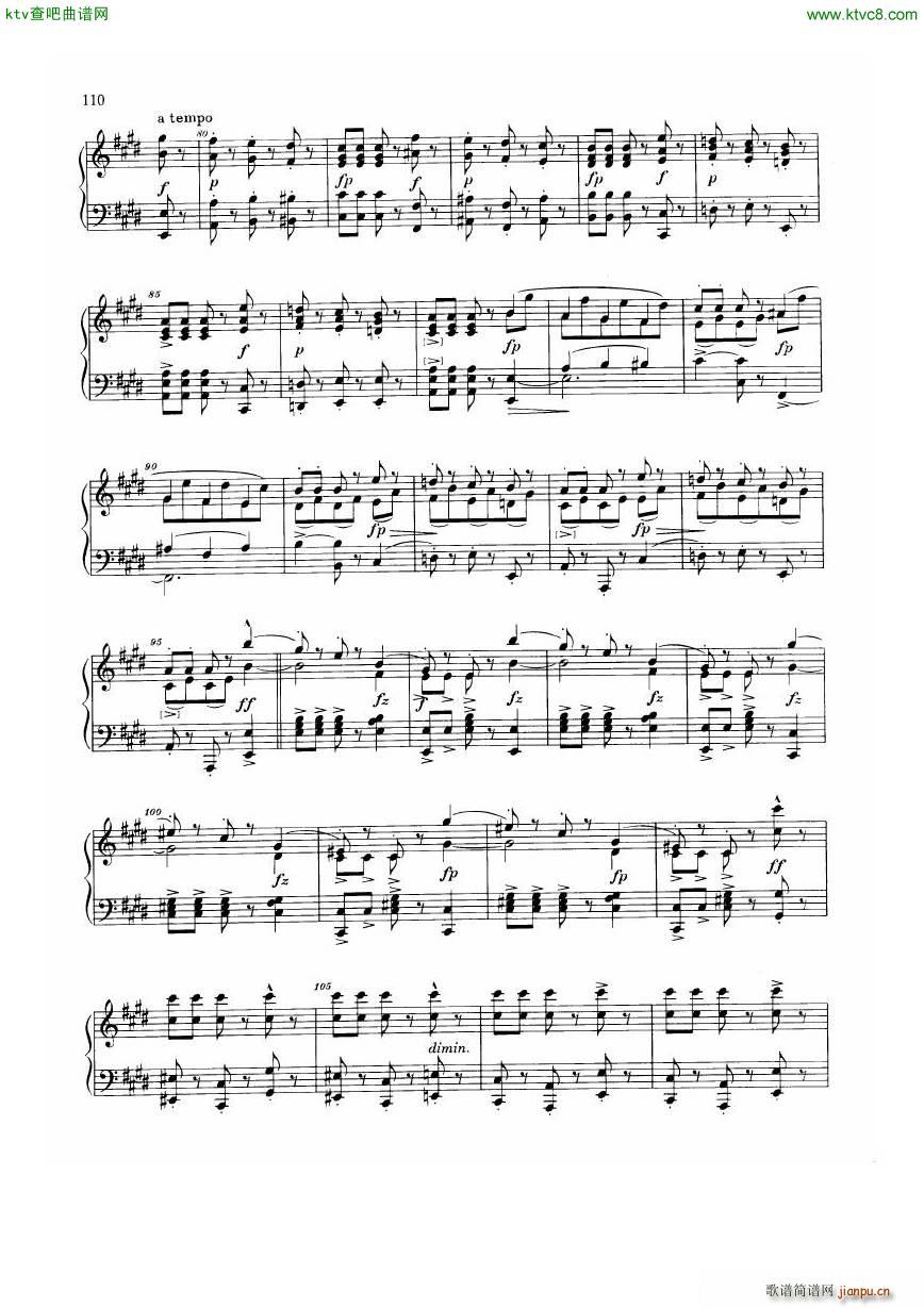 Dvorak Walzer op 54(钢琴谱)13