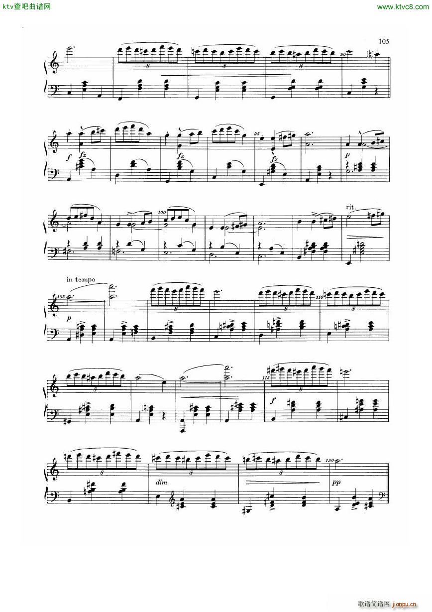 Dvorak Walzer op 54(钢琴谱)8