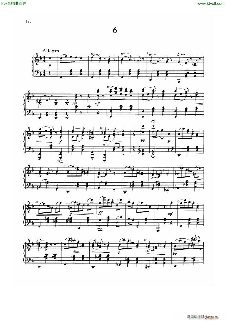 Dvorak Walzer op 54(钢琴谱)23