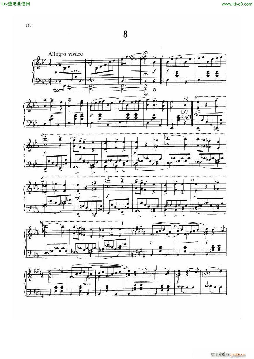 Dvorak Walzer op 54(钢琴谱)33