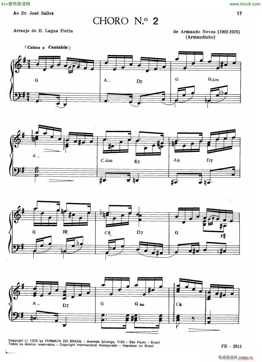 Centenário do Choro Vol 1 20 Choros Para Piano(钢琴谱)15