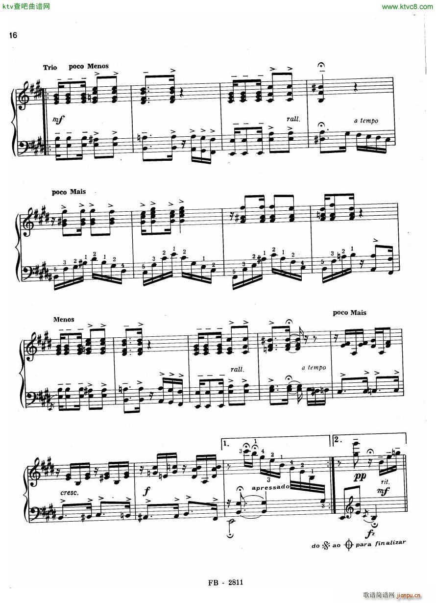 Centenário do Choro Vol 1 20 Choros Para Piano(钢琴谱)14