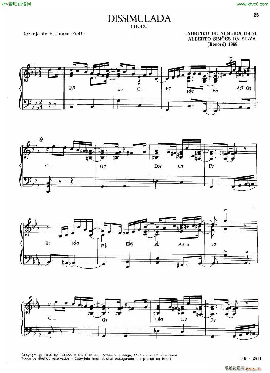 Centenário do Choro Vol 1 20 Choros Para Piano(钢琴谱)24